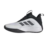 Championes de básquet Adidas Own The Game 3, color blanco con detalles en negro.