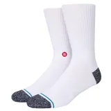 Medias blancas de corte medio con detalles en la punta y talón en gris, fabricadas con tecnología Infiknit.