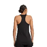 Musculosa deportiva Puma Tad Essential Racerback Tank, color negro, con espalda racerback y logo estampado en el frente.