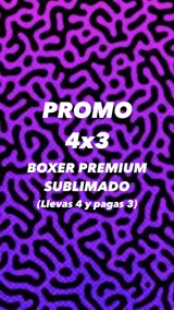 Boxer de lycra premium sublimado con diseños a elección.