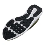 Championes Under Armour Charged Assert 10 Camo para hombre, color verde militar con detalles en negro y estampado de camuflaje en la entresuela. Zapatillas de running con Charged Cushioning® para protección contra impactos y capellada transpirable.