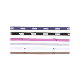 Set de seis bandas elásticas para el pelo Puma, en diferentes colores con el logo de la marca estampado.