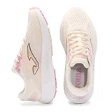Championes Joma para running, color beige con detalles en rosa. Capellada de mesh con tecnología VTS para ventilación. Ajuste termosellado JOMA SPORTECH. Mediasuela de phylon y suela de caucho DURABILITY.