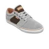 Championes Etnies Barge LS negros con detalles en marrón y suela blanca.