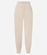 Pantalón deportivo verde oliva confeccionado en microfibra con cintura elástica.