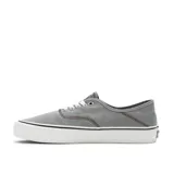 Championes Vans Authentic VR3 SF color gris con cordones blancos y suela de goma color crema con línea negra.