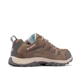 Championes de trekking Columbia Crestwood Waterproof, color marrón con detalles en gris y negro. Capellada de cuero, malla y cintas. Tecnología Omni-Tech impermeable y transpirable. Entresuela TechLite para amortiguación y absorción de impactos. Suela Omni-Grip para tracción en todo tipo de terrenos.