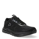 Championes negros con suela gruesa y logo de la marca en el lateral.