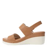 Sandalias de mujer Lady Confort Borger con plataforma, color beige.