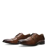 Zapato de vestir Democrata modelo Madison Hi, color marrón, con cordones y puntera redondeada.