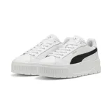 Championes Puma Karmen II de mujer, color blanco con detalles en negro.