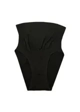 Bombacha maternal de microfibra color piel, sin costuras y con forro 100% de algodón.