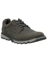 Zapato acordonado color marrón de cuero y gamuza, con suela de goma con tecnología Honey Foam y plantilla de algodón orgánico.