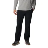 Pantalón negro de corte recto con cintura ajustable con cordón, rodillas articuladas, bolsillos para las manos, bolsillo de seguridad con cremallera, detalle de refuerzo, detalle de anilla en D, bolsillos traseros, trabilla para cinturón multifuncional.