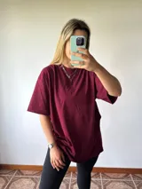 Remerón oversize azul eléctrico de algodón.