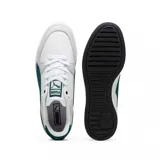 Championes Puma CA Pro NBK blancos con detalles en verde oscuro y suela negra.