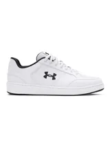 Championes urbanos Under Armour UA Official blancos con detalles en negro, con logo en el lateral y suela blanca.