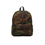 Mochila Vans Old Skool H2O con estampado de camuflaje en tonos marrones, verdes y negros.