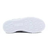 Championes Puma Carina 3.0 de cuero blanco con detalles en estampado de piel de serpiente en el logo y el talón.
