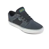 Championes Etnies Barge LS negros con detalles en marrón y suela blanca.