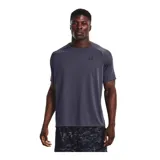 Remera deportiva Under Armour Tech 2.0 de hombre, color gris jaspeado con logo negro en el pecho.