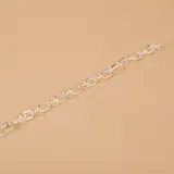 Cadena forcé de plata 925 con eslabones ovalados.