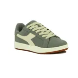 Championes urbanos Diadora Court XL Lifestyle, color gris con detalles en beige.