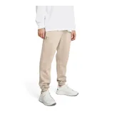 Pantalón de jogging Under Armour color beige, de corte holgado, con cintura elástica ajustable con cordón y puños acanalados.