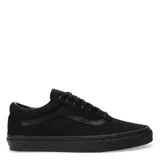 Championes Vans Old Skool negros de lona y gamuza, con suela de goma y cordones.