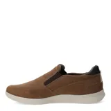 Zapato de hombre Freeway color marrón de nobuk, estilo casual y sin cordones.