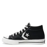 Championes de media caña Converse Star Player 76 HI, color negro con detalles en blanco. Confeccionados en lona resistente y amortiguación OrthoLite.