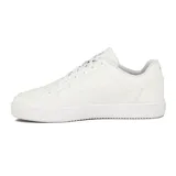 Championes Puma Caven 2.0 blancos de cuero sintético con logo Puma en gris.