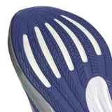 Championes de running Adidas Supernova Stride, color violeta con detalles en plateado y verde agua.