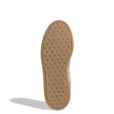 Championes Adidas Breaknet Sleek, color verde agua con detalles en rosa y suela marrón.