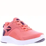 Championes Topper Warp color salmón con detalles en violeta y suela blanca.