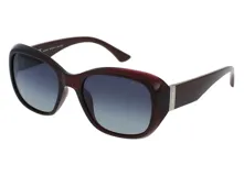 Lentes de sol INVU modelo IB22446C, con montura de acetato color violeta y lentes polarizadas.