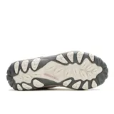 Zapatillas de senderismo Merrell Crosslander 3, color gris claro con detalles en gris oscuro y rosa.