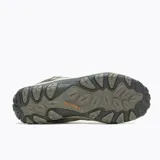 Championes de trekking Merrell Crosslander 3 color beige con detalles en negro y naranja. Capellada de cuero y malla transpirable, puntera reforzada, entresuela de EVA y suela de goma con tracción.