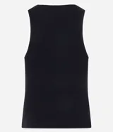 Musculosa de breteles anchos, confeccionada en Rib de algodón y modelo regular. Posee cuello redondo y acabado contrastante.