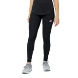 Calza deportiva larga New Balance Accelerate Tight, color negro, con logo reflectivo en la pierna izquierda.
