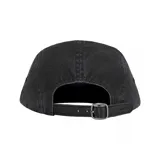 Gorro tipo camp cap en color negro con logo de Supreme bordado.