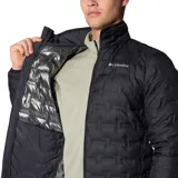 Campera puffer Columbia Delta Ridge II Down color rojo con diseño acolchado. Cuenta con tecnología termorreflectante Omni-Heat™, HeatSeal™ y Omni-Shield™.