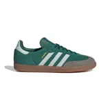Championes Adidas Samba Og para hombre, color verde con detalles en blanco y suela marrón.