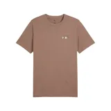 Remera negra de manga corta con cuello redondo y logo de Puma estampado en el pecho.