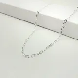 Cadena de plata 925 con eslabones tipo forcé.