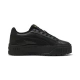 Championes Puma Karmen II Animal Flair de mujer, color negro con plataforma y detalles texturizados.
