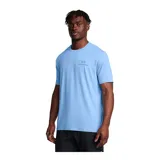 Remera deportiva verde militar de manga corta, con logo de Under Armour estampado en el pecho.