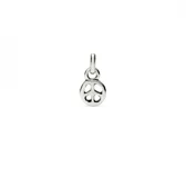 Charm bañados en plata de ley con diseño de símbolo de la paz.