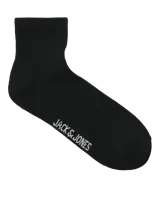 Medias blancas de algodón con logo de la marca Jack & Jones en color negro.