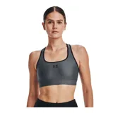 Top deportivo Under Armour blanco con logo negro en el centro del pecho.